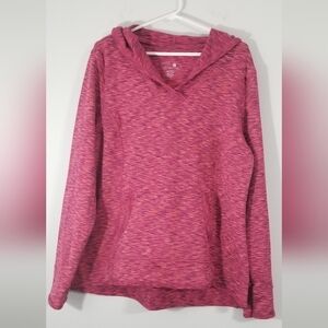 Tangerine Plus Size XXL Hoodie. Vibrant Multi-Color V-Neck w/ Front Hand Pocket.